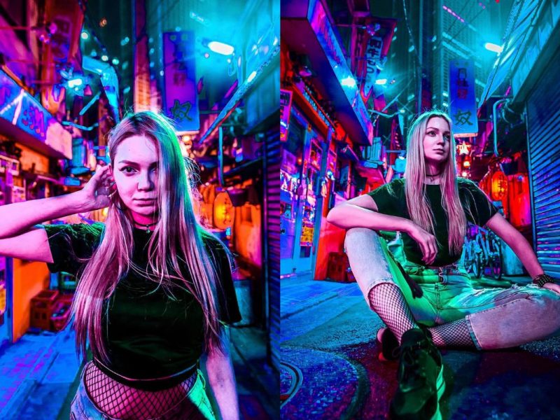 Night Cyberpunk Photoshoot In Tokyo With A Professional Photographer