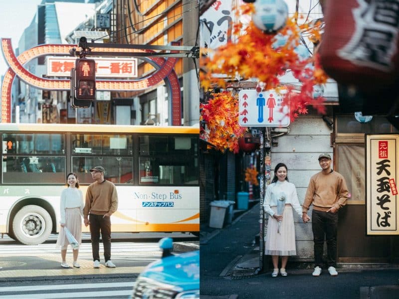 Film-Style Prenup Photoshoot Experience in Tokyo for Couples