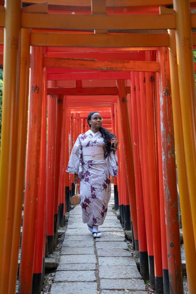 Nezu Shrine Kimono Photoshoot 1