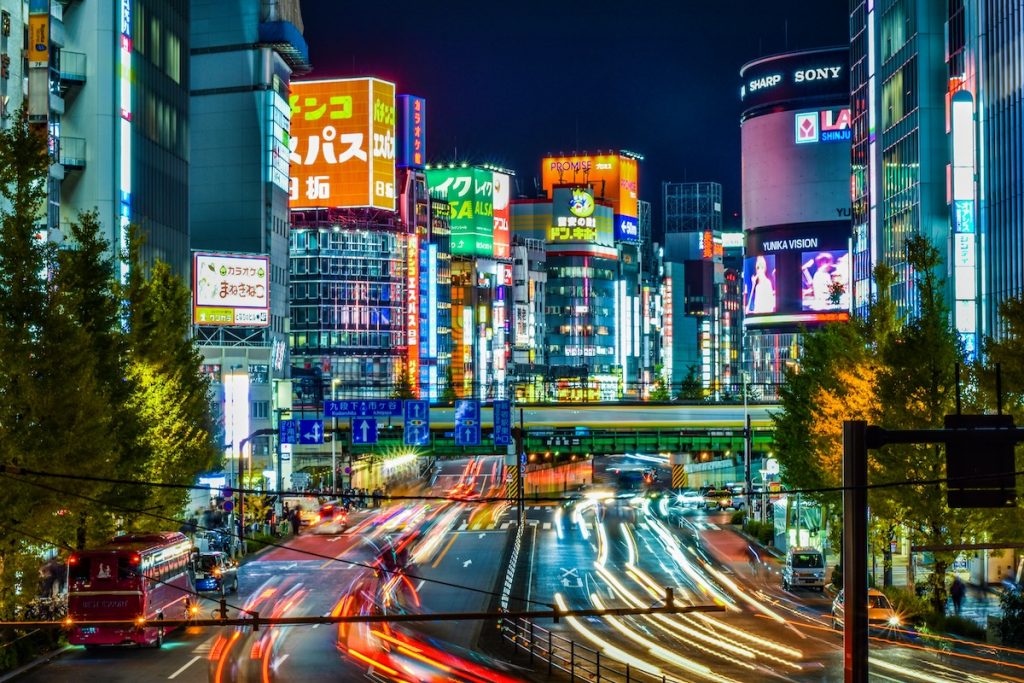 Shinjuku by Night Neon Lights