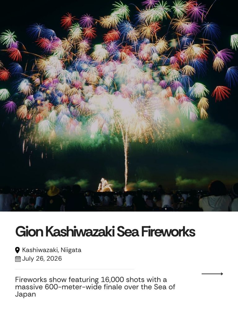 Gion Kashiwazaki Sea Fireworks