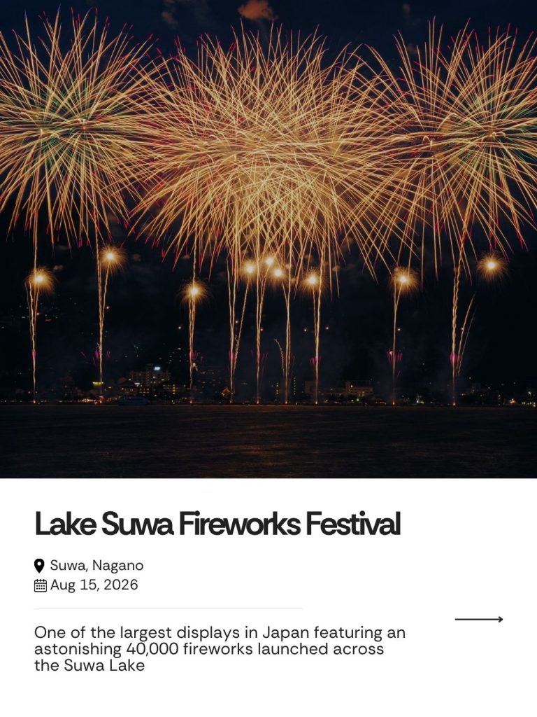 Lake Suwa Fireworks Festival