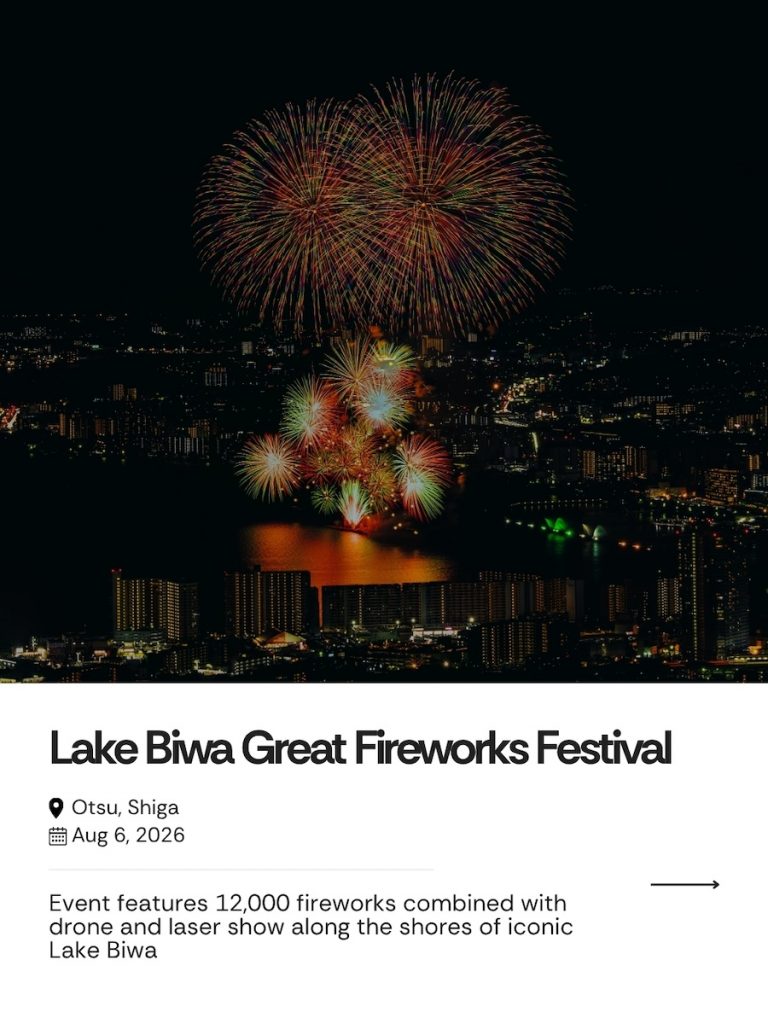 Lake Biwa Great Fireworks Festival