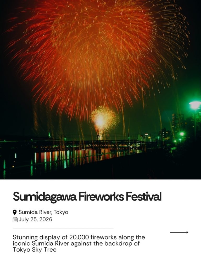 Sumidagawa Fireworks Festival